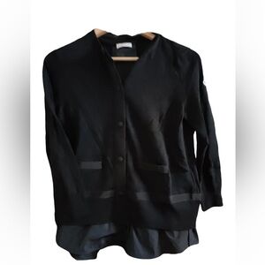 Moncler Black Knit Cardigan Button Front Size S Authentic